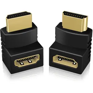 Adaptateur HDMI mâle (Type A) vers HDMI femelle (Type A) coudé à 90° Icy Box