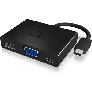 USB/VGA-Adapter Typ C zu VGA + Typ C Icy Box