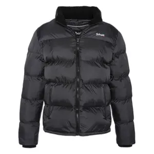 Daunenjacke mit Reißverschluss und hohem Kragen mit Stickerei Schott image-0