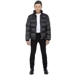 Daunenjacke mit Reißverschluss und hohem Kragen mit Stickerei Schott image-1