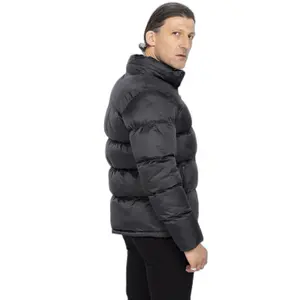 Daunenjacke mit Reißverschluss und hohem Kragen mit Stickerei Schott image-3