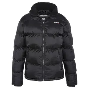 Doudoune zippé col haut broderie Schott image-0