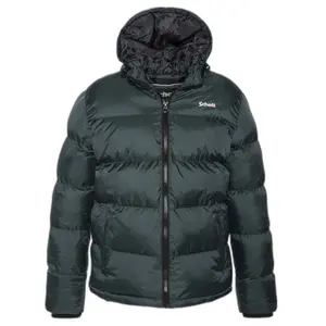 Casaco de zíper com capuz bordado Schott image-0