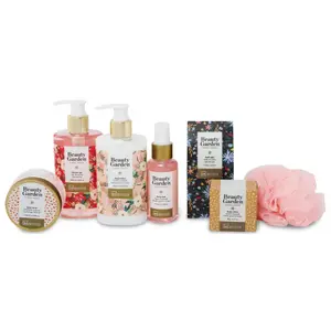 7 pieces cosmetic care set IDC Institute Flowers image-1