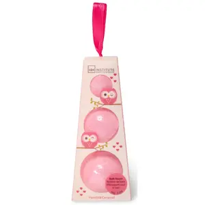 Set of 3 children's bath balls IDC Institute Efervescente Owl image-2