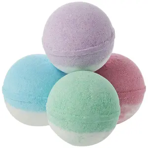Box of 4 multicolored bath bombs IDC Institute Pure Energy image-1