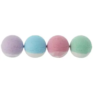 Box of 4 multicolored bath bombs IDC Institute Pure Energy image-2