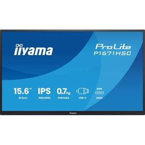 Écran PC portable FHD/IPS/USB-C/HP/Housse Iiyama P1671HSC-B1 image-1