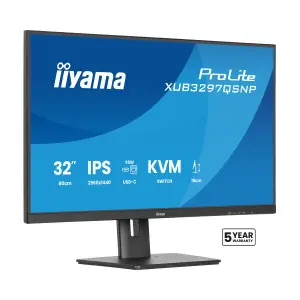 Écran PC QHD/100Hz/IPS/KVM/USB-C/RJ45 Iiyama XUB3297QSNP-B1 image-0