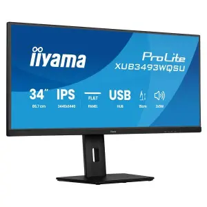 Écran PC UWQHD/120Hz/IPS/PIP/FreeSync Iiyama XUB3493WQSU-B6