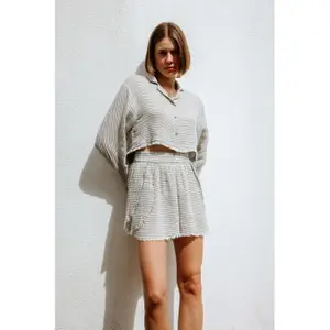 Chemise rayé en lyocell femme Ikikiz image-2