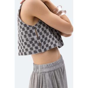 Karo-Top für Damen Ikikiz image-3