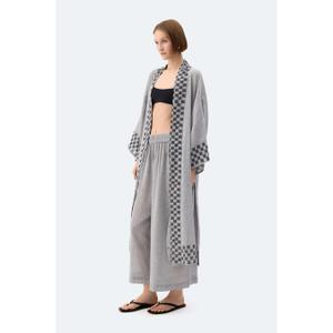 Checkered women's kimono Ikikiz image-1