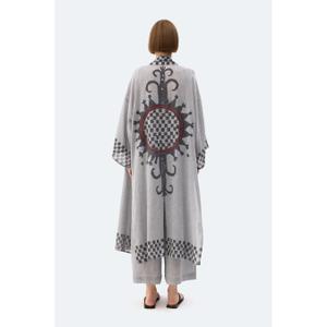 Checkered women's kimono Ikikiz image-2