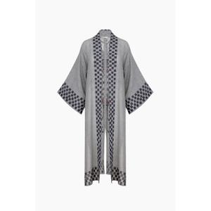 Checkered women's kimono Ikikiz image-4