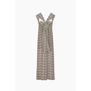Checked women's strappy dress Ikikiz image-4
