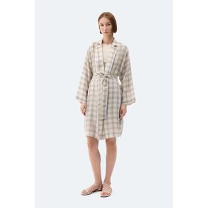 Kvinne kimonostil ternet vest Ikikiz image-2