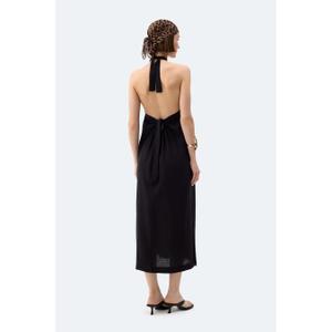Women's linen backless dress Ikikiz image-2