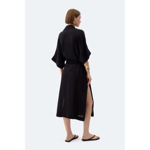 Kvindelig linned kimono Ikikiz image-1