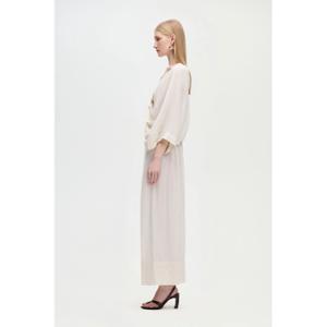 Bluse med V-hals til kvinder Ikikiz image-2