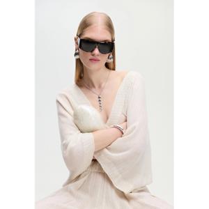 Bluse med V-hals til kvinder Ikikiz image-4