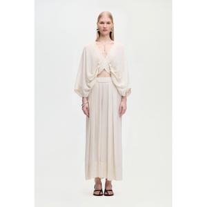 Pantaloni palazzo plissettati donna Ikikiz image-2