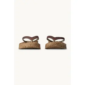 Chanclas con cuña de lentejuelas mujer Ilse Jacobsen Hornbæk image-4