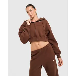 Oversized bluza z kapturem damska Nike Studio Fleece image-1