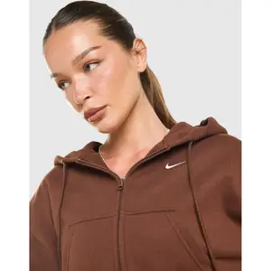 Oversized bluza z kapturem damska Nike Studio Fleece image-4