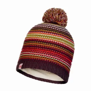 Children's knitted hat Buff amity maroon image-0