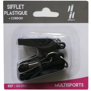 Plastic sifllet + cord Sporti image-0