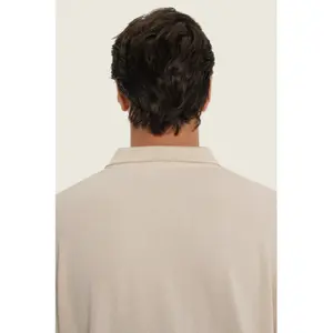 Langärmeliges Polo-Shirt Imago Bege image-4