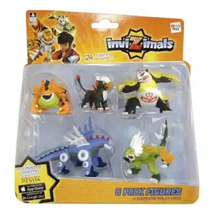 Set of 5 figurines and 5 cards IMC Toys Invizimals image-0