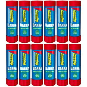 Caixa de 12 barras de cola 40 gramas Imedio