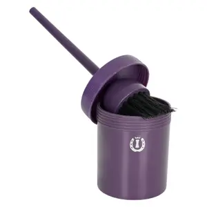 Horse hoof oil brush with pot Imperial Riding image-0