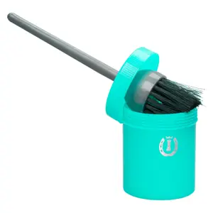 Horse hoof oil brush with pot Imperial Riding image-0