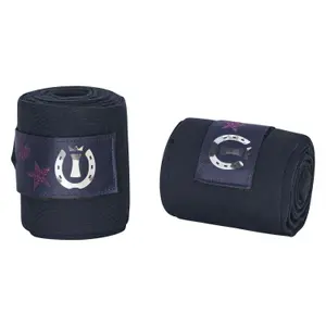 Elastic fleece bandage for horses Imperial Riding Cosmic Sparkle image-0