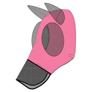 Masque anti-mouches pour cheval avec nez Imperial Riding Trail ride image-0