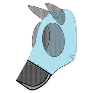 Fly mask for horses with nose cover Imperial Riding Trail ride image-0