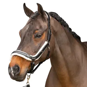 Λουρί για άλογο από δέρμα και γούνα Imperial Riding Luxury image-0