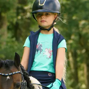 Veste équitation full zip sans manche fille Imperial Riding Izzy Sun image-1