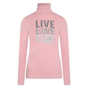 Women's long sleeve turtleneck riding top Imperial Riding Live love ride image-0