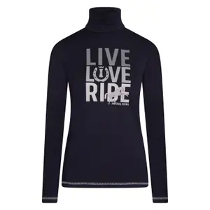 Women's long sleeve turtleneck riding top Imperial Riding Live love ride image-0