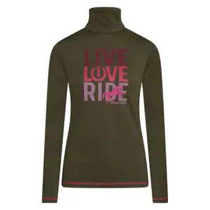 Women's long sleeve turtleneck riding top Imperial Riding Live love ride image-0