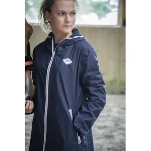 Veste D'équitation Femme Equiline - Bleu Foncé, Polyester, Zippée - Taille L