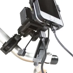 Podpora smartphonu Moto na řídítkách s nabíječkou Chaft image-2
