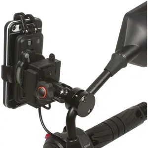 Motorrad-Smartphone-Halterung auf Stange mit Ladegerät Chaft image-2