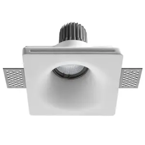 Ceiling light Indeluz lighting Len Square Round GU10 image-0