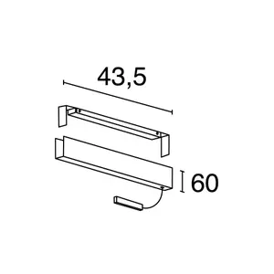 Alimentateur für Schienen und Aufhängungen Indeluz lighting Track image-1