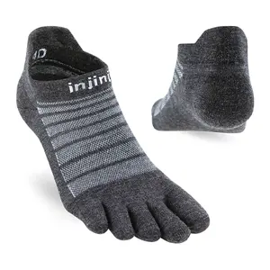 Football Socks Injinji Lightweight No-Show Wool image-1